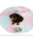 Cozy Plush Burrow Bed – Four Seasons Comfort Nest for Dachshunds, small Dogs & Cats