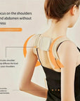 Discreet back posture support brace