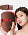 Red light therapy LED face mask skincare device