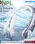 Bladeless hanging neck fan portable cooling