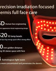 LED facial mask red light anti aging