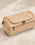 Leather Dopp Kit — Travel Toiletry Bag for Men
