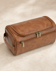 Leather Dopp Kit — Travel Toiletry Bag for Men