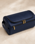 Leather Dopp Kit — Travel Toiletry Bag for Men