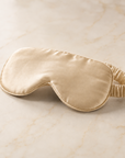 Champagne mulberry silk sleep mask — First Semester Survival university care package