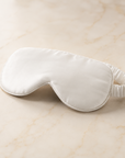 White mulberry silk sleep mask — First Semester Survival university care package