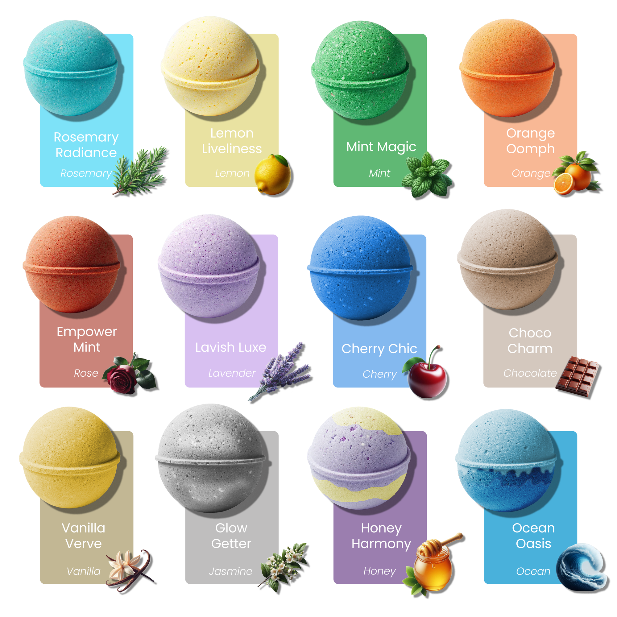 Gitano Kit Bath Bombs For Her: Diva Dawn Bubble Babe Bath Bomb Set - Luxury Aromatherapy Spa Gift