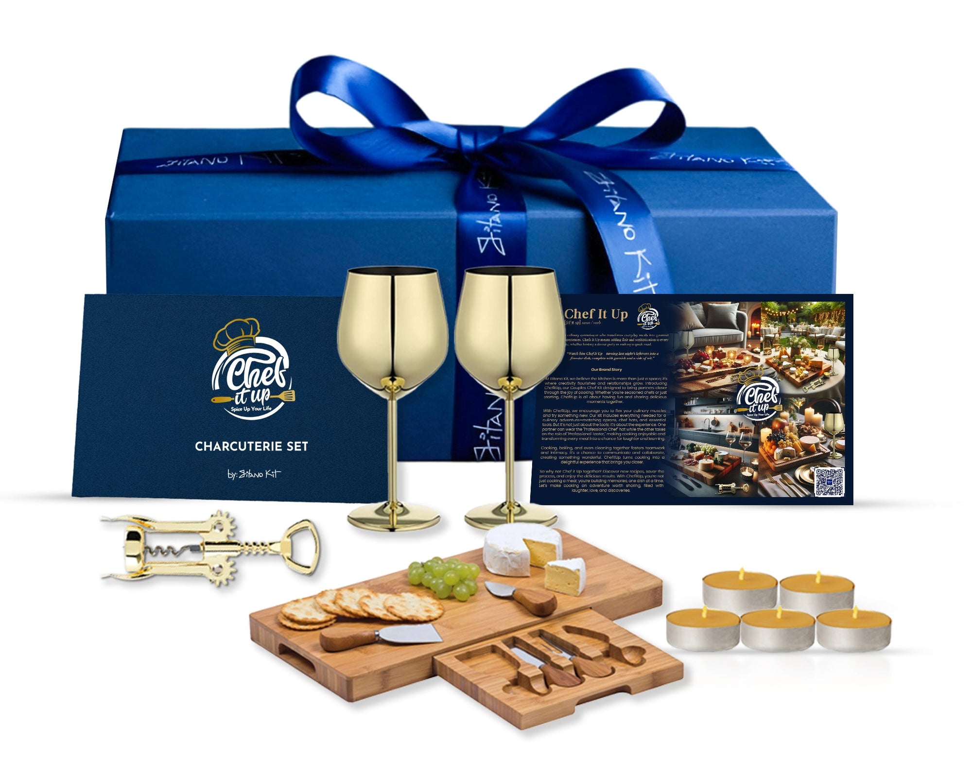 Gitano Kit Charcuterie Set Chef it Up: Charcuterie Set - Elegant Entertaining Essentials