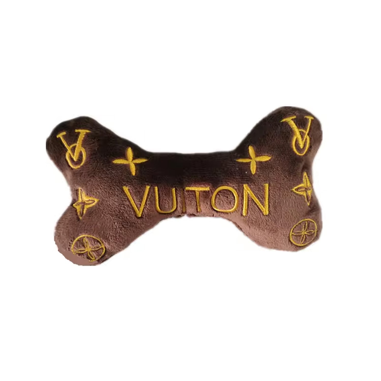 Gitano Kit Dog Toy Set For Pet: Boujee Pawz - Chewy Vuitton Plush Dog Toy Set | Luxury Designer Chew Toys for Dogs