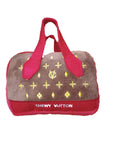 Gitano Kit Dog Toy Set For Pet: Boujee Pawz - Chewy Vuitton Plush Dog Toy Set | Luxury Designer Chew Toys for Dogs