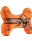 Gitano Kit Dog Toy Set For Pet: Boujee Pawz - Hairmes Plush Dog Toy Set | Luxury Designer Chew Toys for Dogs