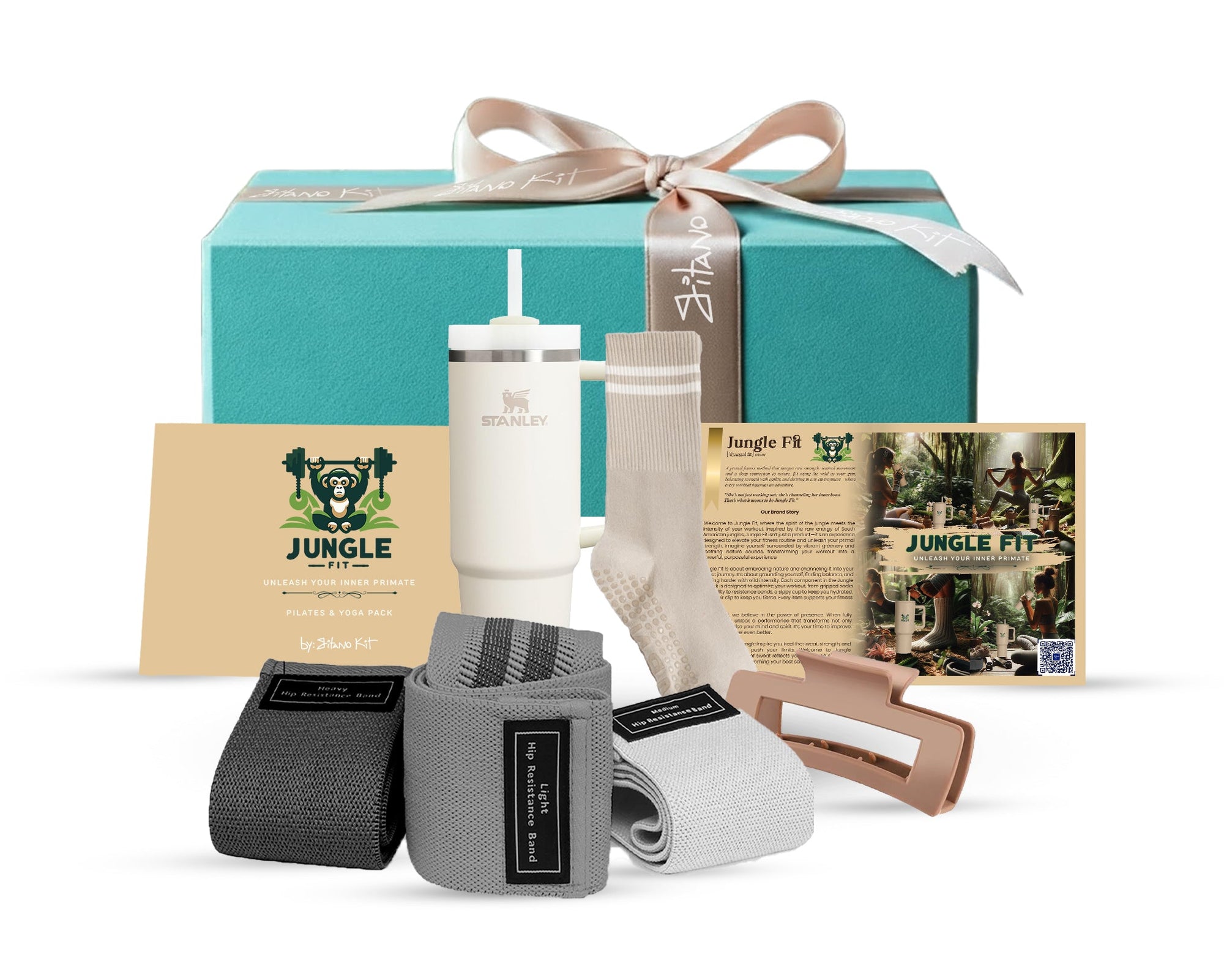 Gitano Kit Fitness Equipment and Accessories Jungle Fit: Pilates and Yoga Pack by Gitano Kit - Ultimate Home Fitness Set