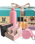 Gitano Kit Fitness & Yoga Travel Set For Fitness: Travel Yoga Set - with Essential Oils, Pink Yoga Mat, and Fitness Gear