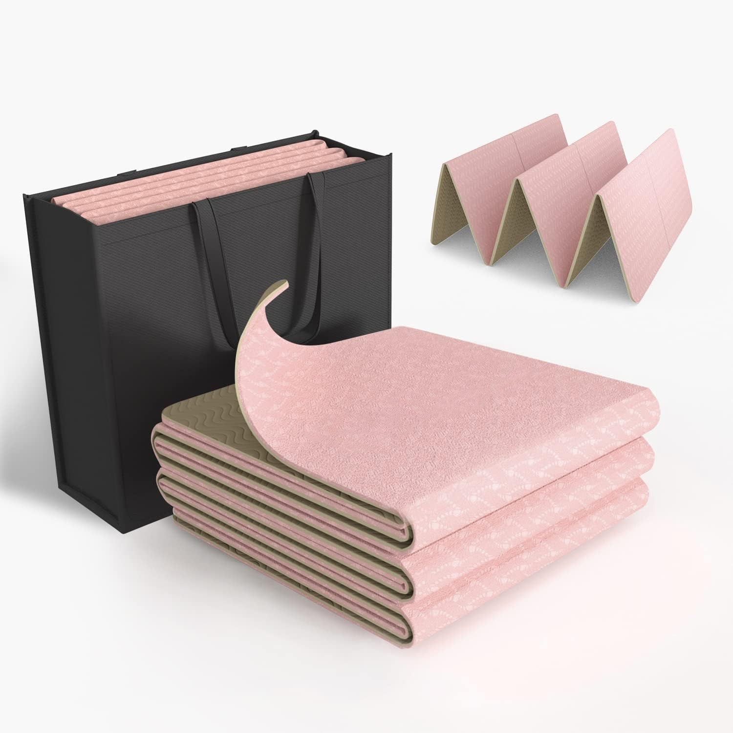 Gitano Kit Fitness & Yoga Travel Set For Fitness: Travel Yoga Set - with Essential Oils, Pink Yoga Mat, and Fitness Gear