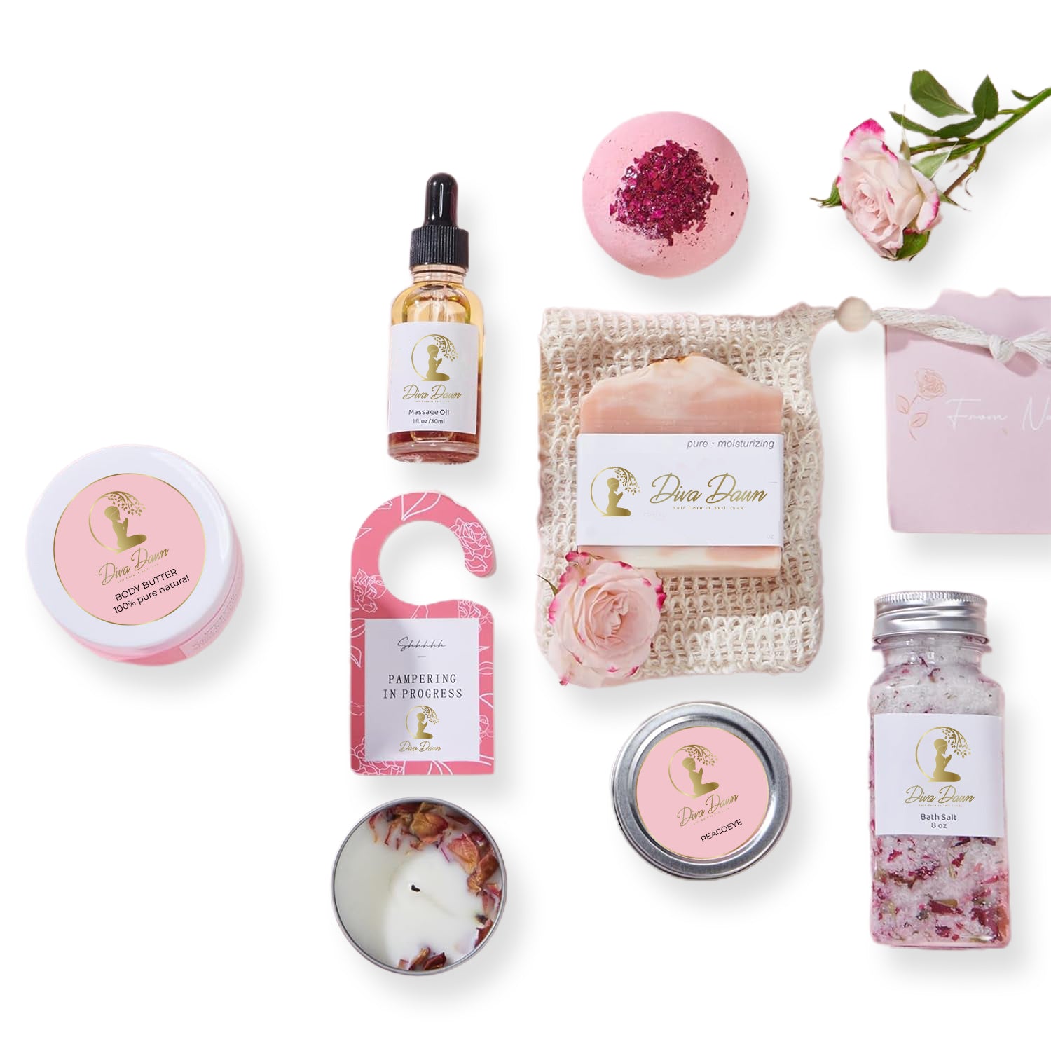 Gitano Kit Luxury Spa Gift Set For Her: Diva Dawn Monthly Comfort | Luxurious Spa Gift Set for Women