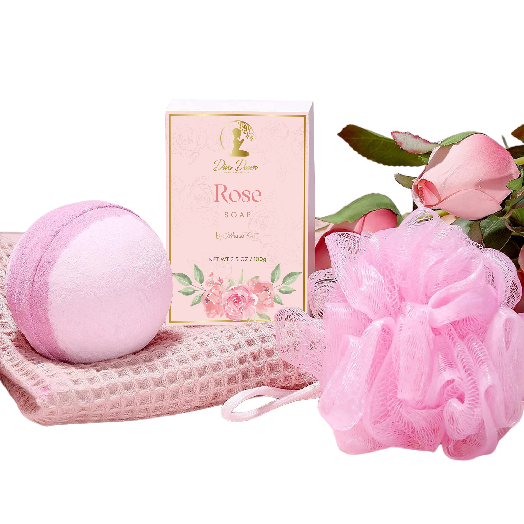 Gitano Kit Luxury Spa Gift Set For Her: Diva Dawn Spa Babe Set - Luxury 13-Piece At-Home Spa Gift Set