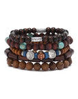 Gitano Kit Men’s Bohemian Fashion Set For Him: Boho Chic Seaside Set – Trendy Fringed Cardigan, Ethnic Bracelets, Hand Woven Shell Anklets & Conch Pendant