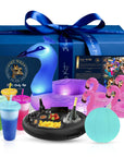 Gitano Kit Pool Party Kit For Fun: Get Wild - Get Wild - Ultimate Pool Party Kit with LED Balloon, Peacock Float, Color Changing Cups, and Flamingo Cup Holders