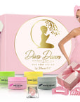 Gitano Kit Spa Kit For Her: Diva Dawn Glow Babe Spa Kit | Clay Masks, Towel Wrap, Hair Clips & Gel Masks