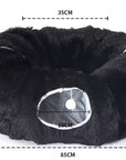 Cozy Plush Burrow Bed – Four Seasons Comfort Nest for Dachshunds, small Dogs & Cats