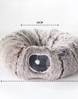 Cozy Plush Burrow Bed – Four Seasons Comfort Nest for Dachshunds, small Dogs & Cats