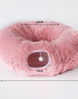 Cozy Plush Burrow Bed – Four Seasons Comfort Nest for Dachshunds, small Dogs & Cats
