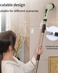 Cordless power scrubber with brush heads