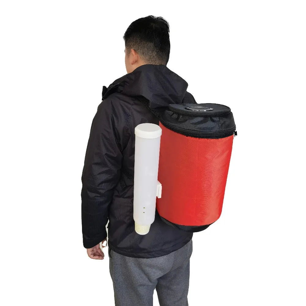 Portable insulated drink dispenser bag