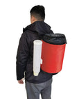 Portable insulated drink dispenser bag