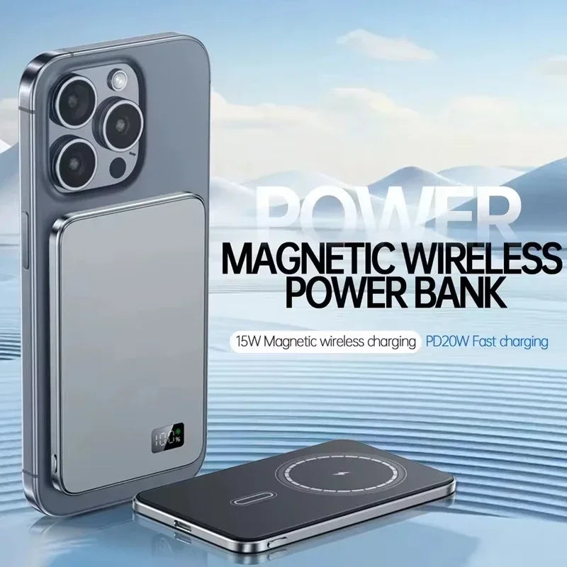 MagSafe magnetic power bank fast charging