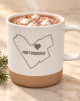 Hintonburg ceramic mug filled with hot cocoa — made in Ottawa by Maker House Co.