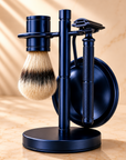 Safety Razor Shaving Set — Razor, Brush & Stand